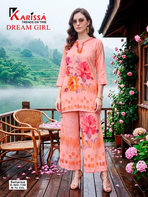 Karissa dream girl 128 to 132 coord set wholesalers of women clothing
